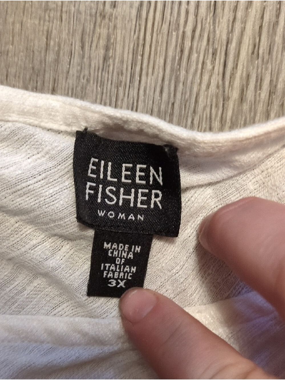 Eileen Fisher White Linen Blend Tank Top Size 3X - Picture 2 of 4